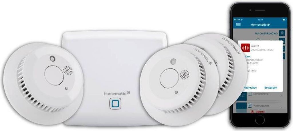 Homematic IP Starter Set Rauchwarnmelder. Produktbild 