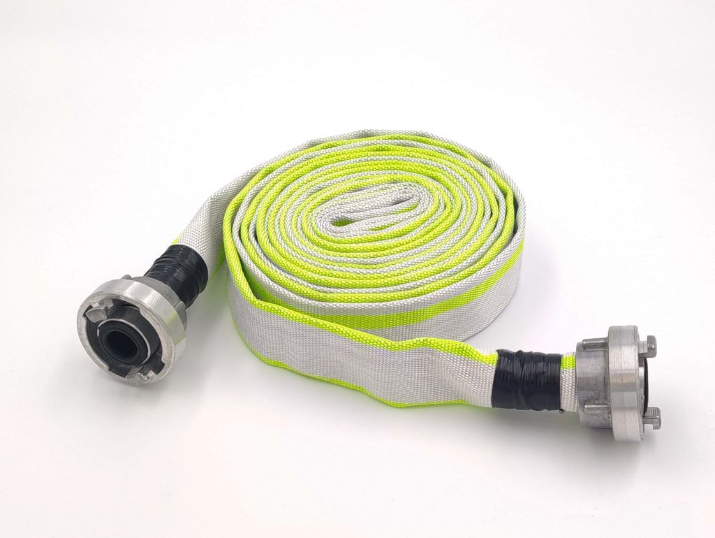 1 Zoll | D-25 - 5 Meter Industrieschlauch | Feuerwehrschlauch | Bauschlauch | Flachschlauch | Schlauch mit Storz-Kupplung