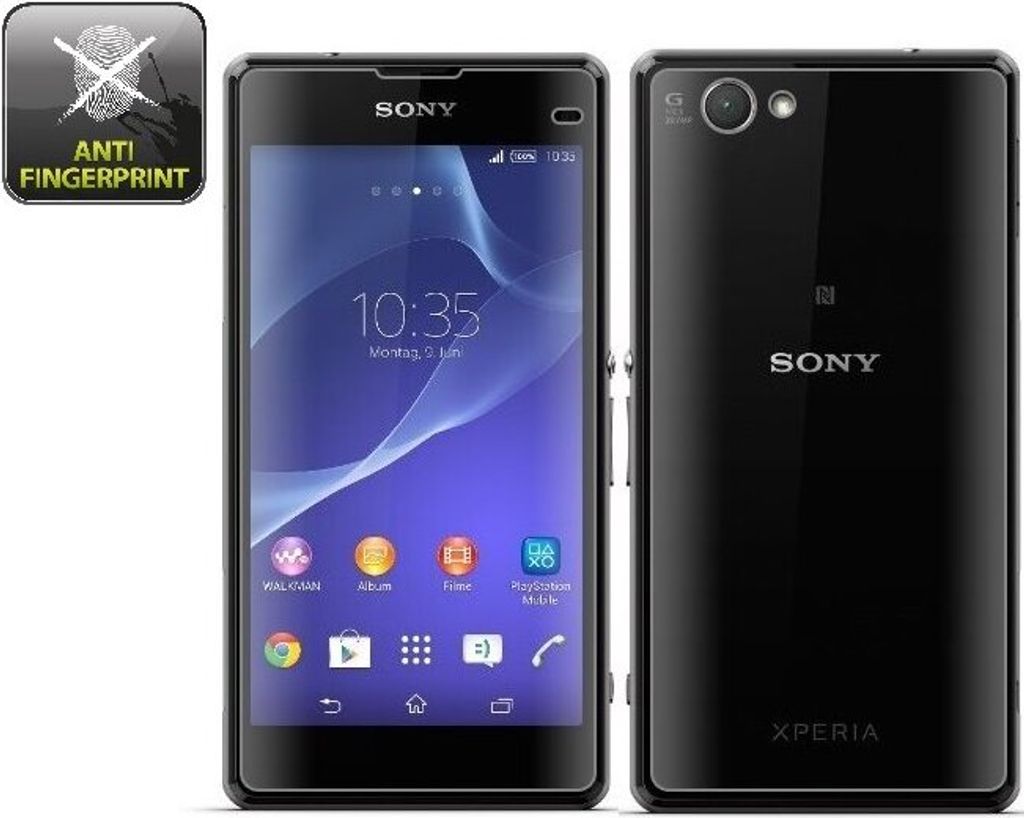 2x Displayschutzfolie für Sony Xperia Z1 Compact ANTI-REFLEX Displayfolie MATT FB