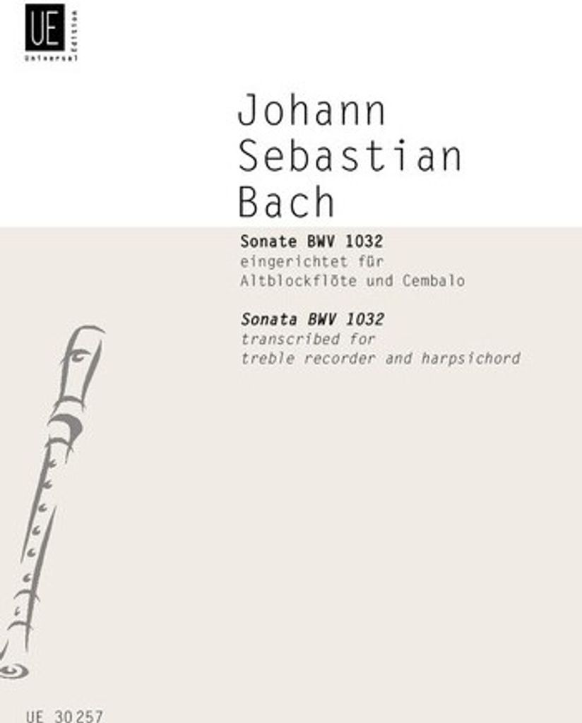 Sonate BWV1032 für Altblockflöte und Cembalo