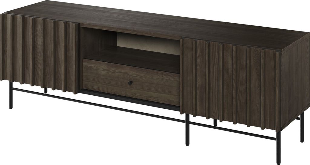 Fernsehschrank Piemonte PE-03 Tv-Lowboard 165x55x44 cm Unterschrank 2 Türen 1 Schublade