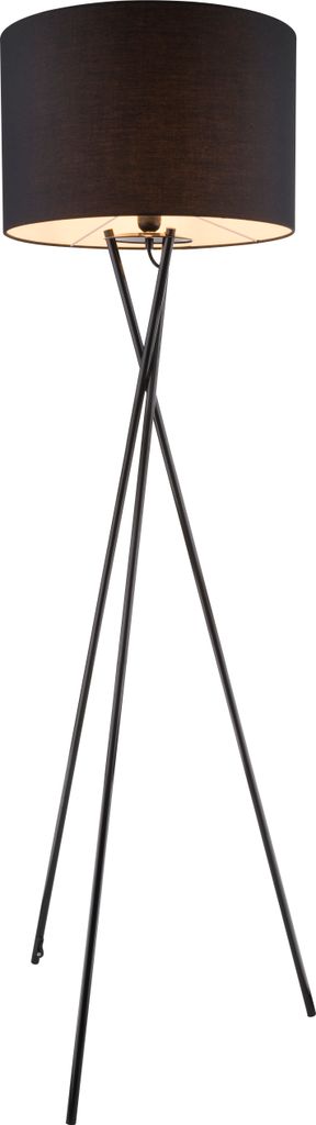 Globo Lighting Stehleuchte Metall schwarz, Textil schwarz, Produktbild 