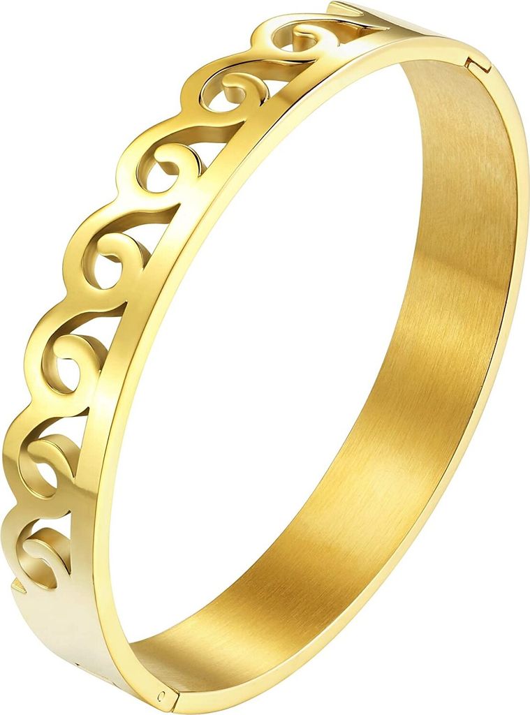 Karisma Edelstahl Damen Armspange Armband Unendlichkeit Infinity - BMU203 - Black