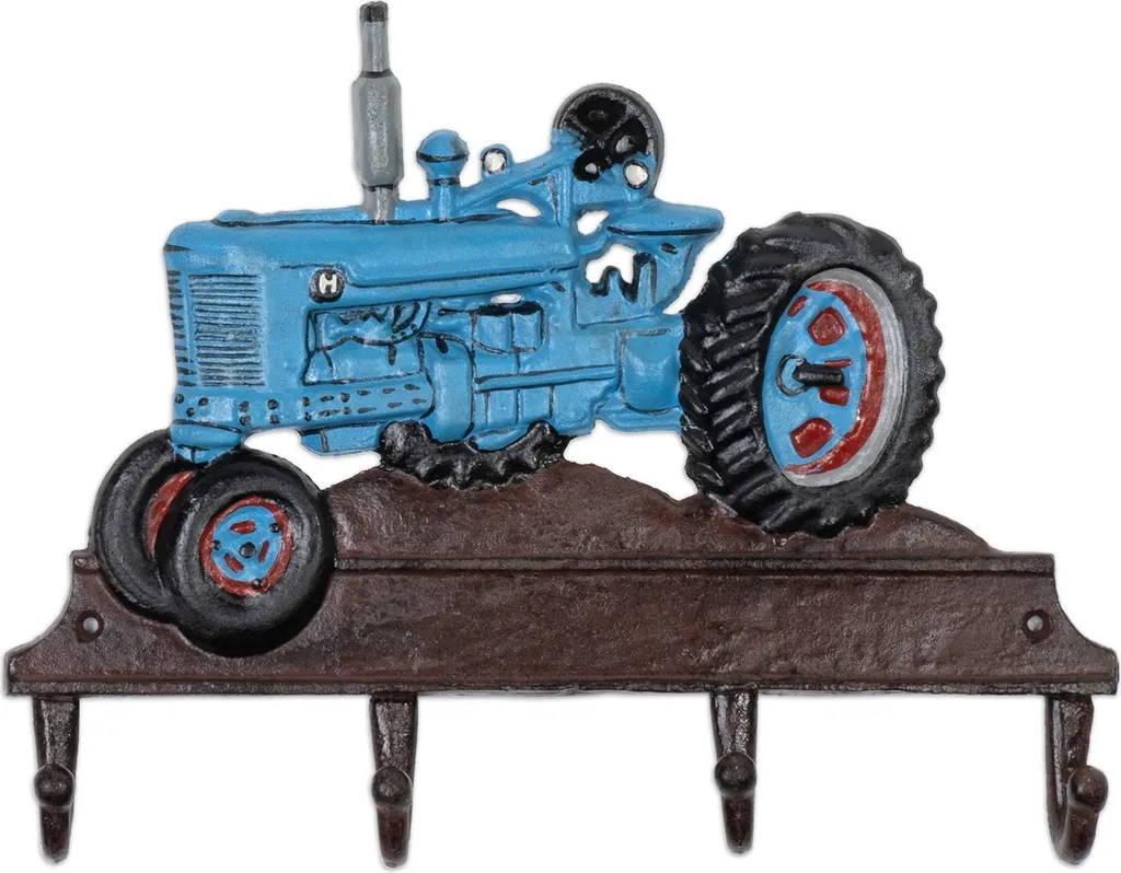 Portemanteau Mural Solide Tracteur Bleu - Fini les Crochets Cassants
