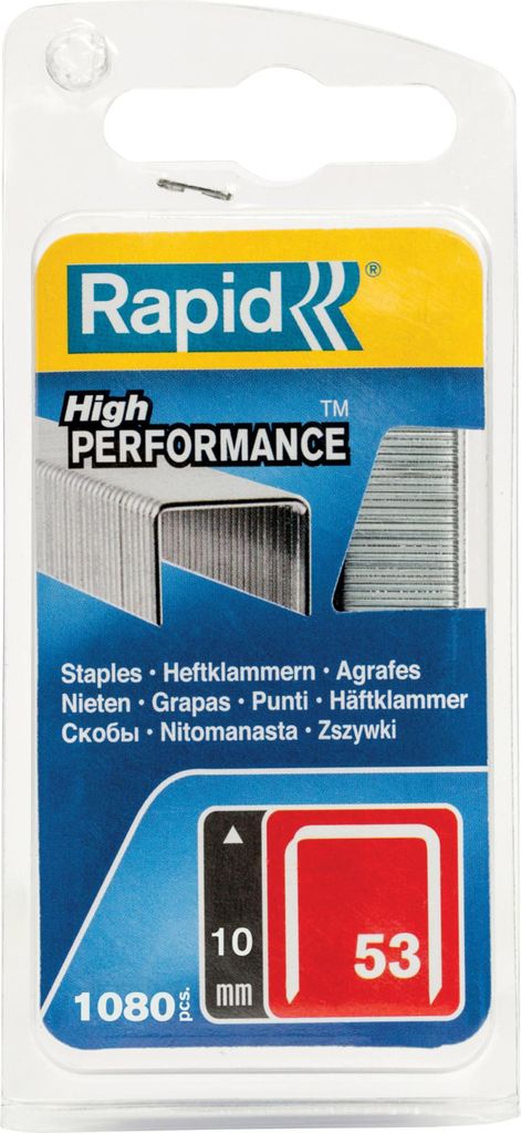 Rapid 40109504, Zszywki paczka, 1 cm, 1080 zszywek, R53, Zdjęcie produktu 