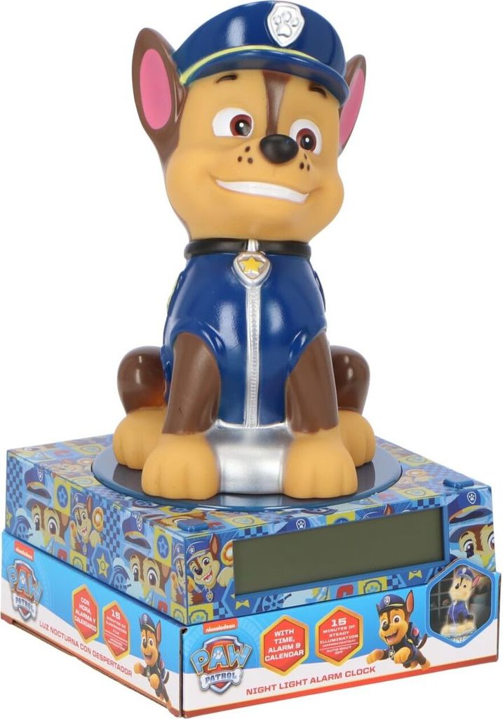 Paw Patrol 3D-Lampe mit Wecker