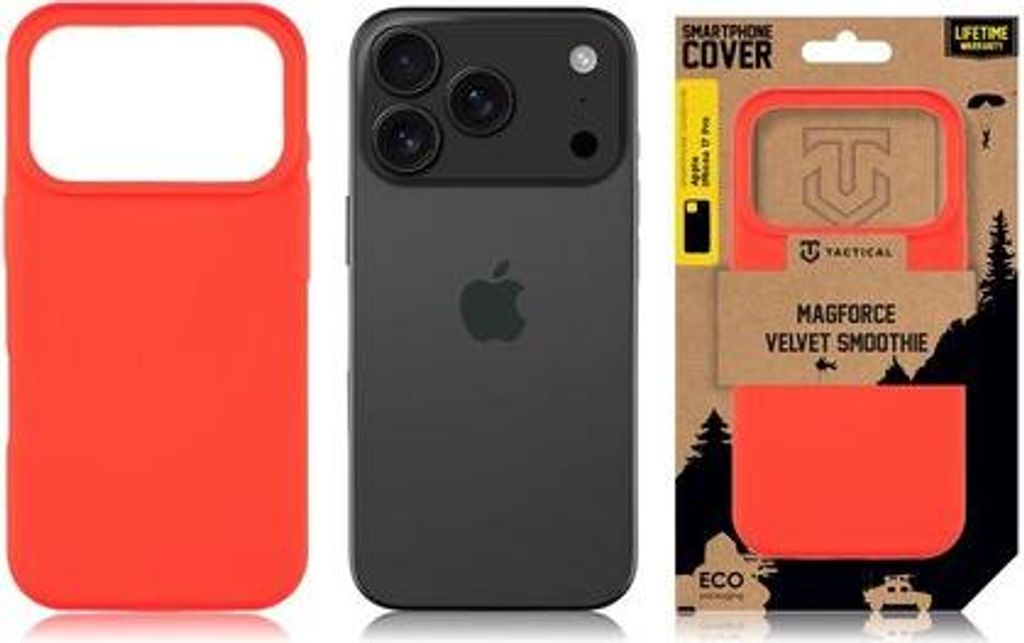 Tactical Back Cover MagForce Velvet Smoothie iPhone 17 Pro chilli
