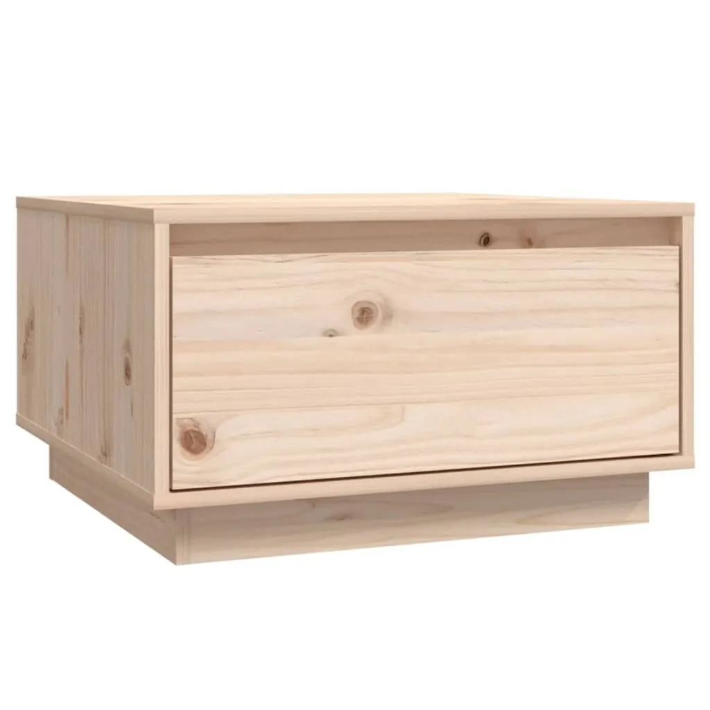 Tavolino Basso SYFAX™ Legno Massello Pino 55x56x32cm Soggiorno Minimal