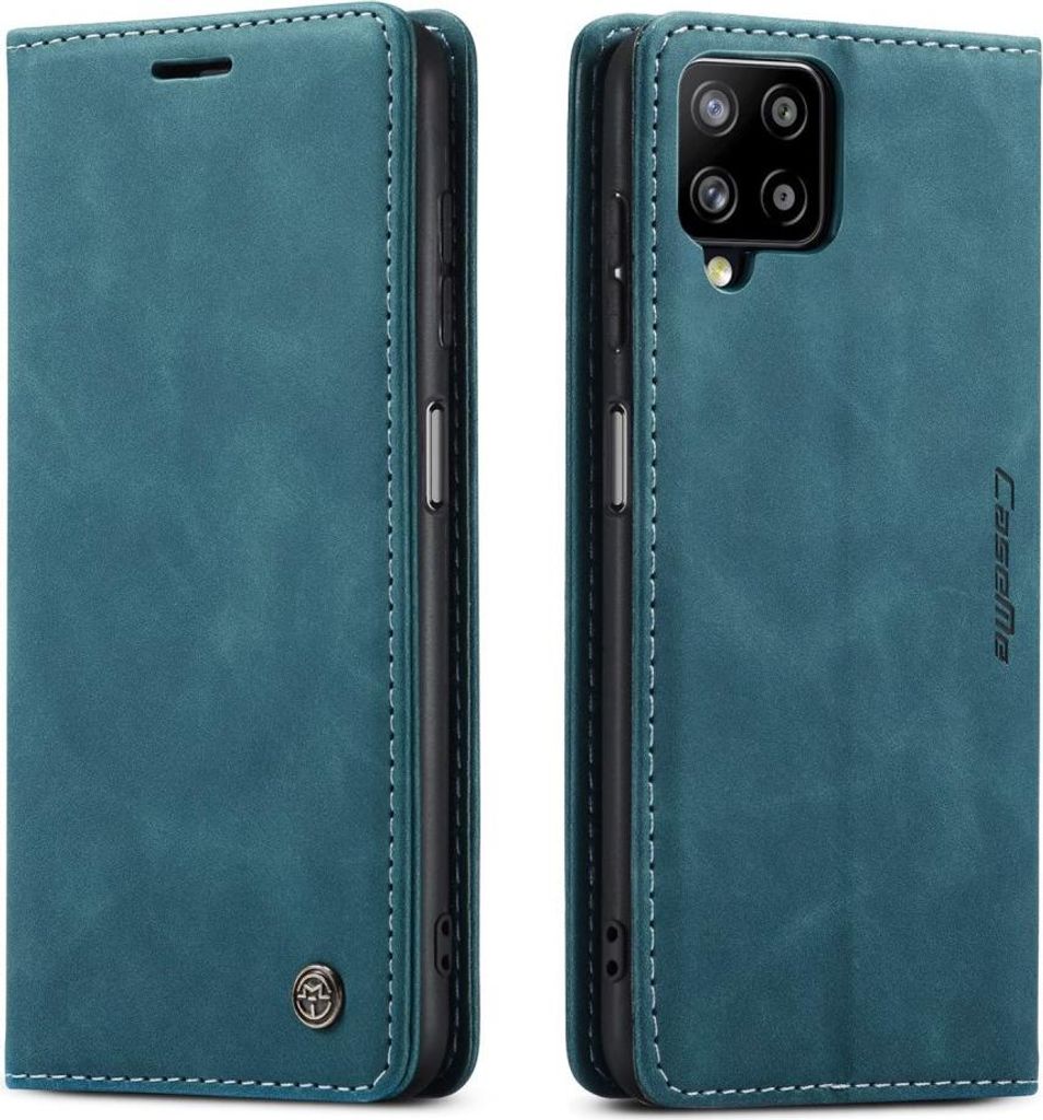 Samsung Galaxy A12 Hülle - CaseMe 013 Klapphülle - Blau