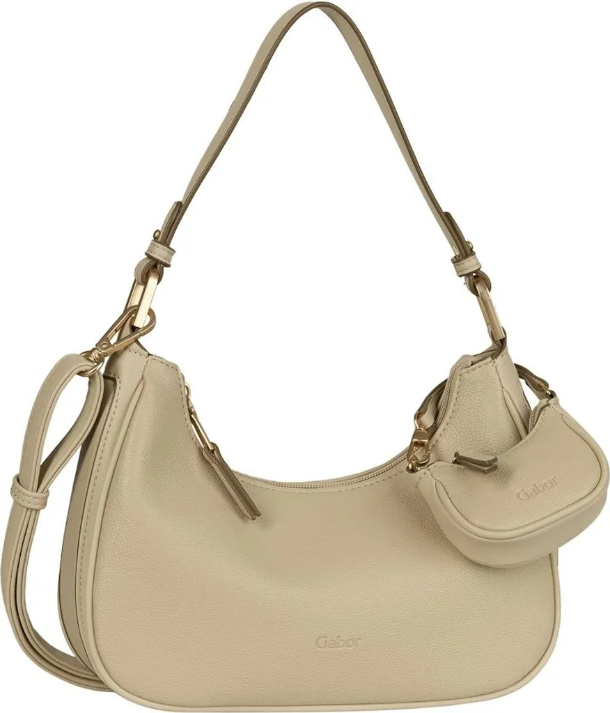 Sac à main bandoulière beige Gabor Devika pour femme - Format pratique