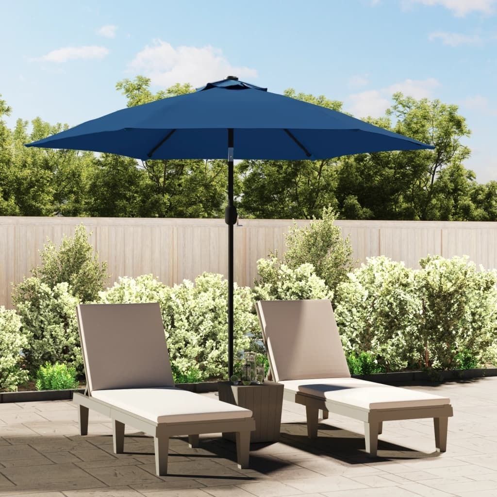 Möbel Sonnenschirm mit Metall-Mast 300 cm Azurblau - Sonnensegel 47127