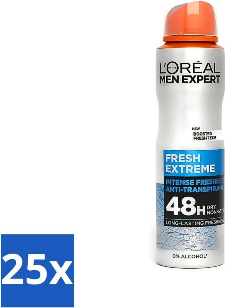 Pacco 25 Deodoranti L'Oréal Men Expert Fresh Extreme 150 ml