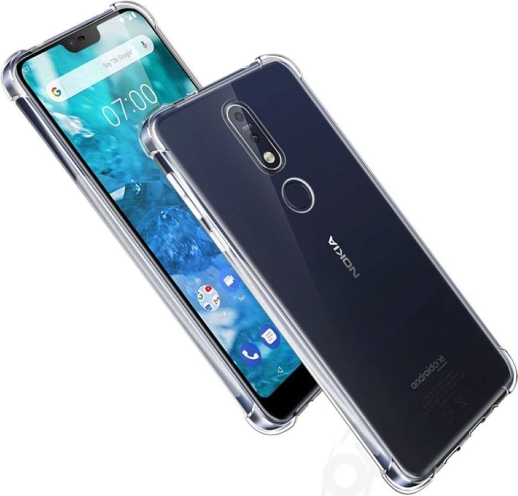 Nokia 3.1 Plus Transparent Case Hülle Silikon