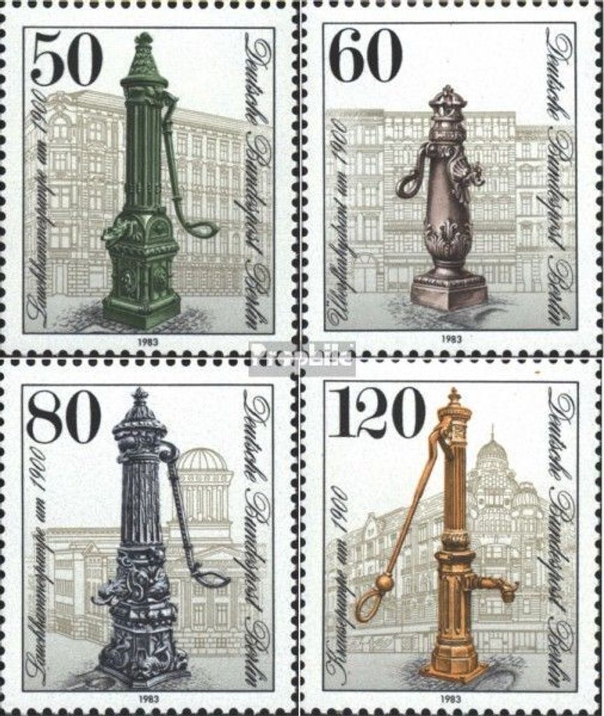 Briefmarken Berlin (West) 1983 Mi 689-692 (kompl.Ausgabe) gestempelt Straßenpumpen