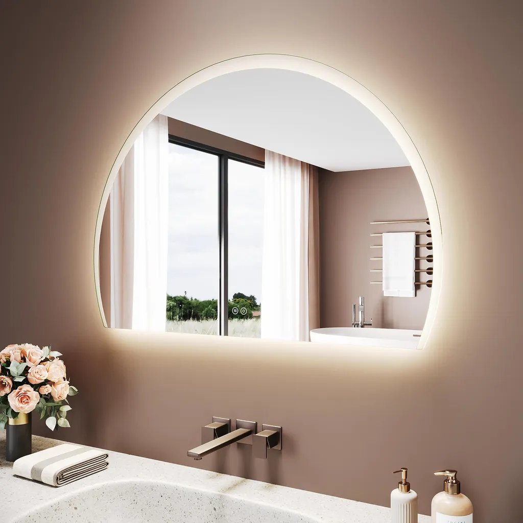 SONNI Specchio Smart Bagno 80x60 LED 3 Colori Antiappannamento