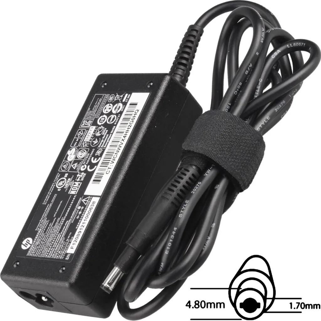 Chargeur HP original 65W avec embout long 4.8x1.7mm - Fiabilité garantie