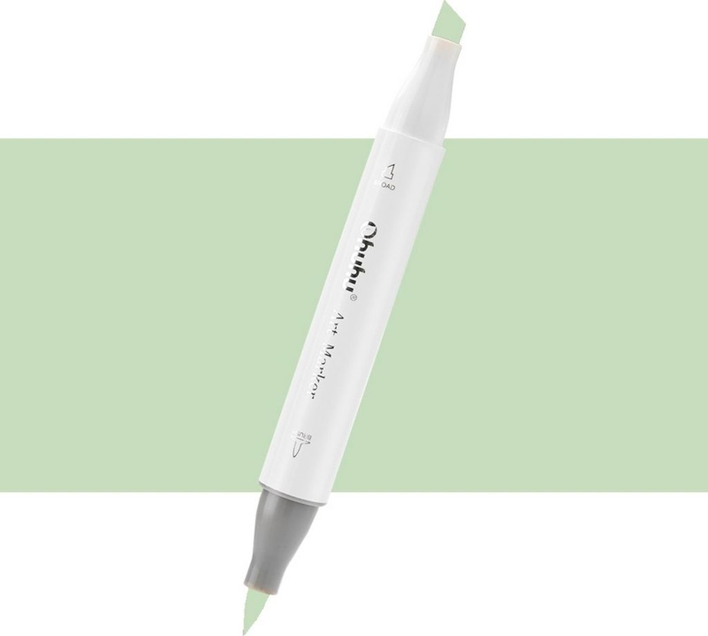 Lihová fixa OHUHU oboustranná Brush & Chisel, G220 Lime Obrázek produktu 