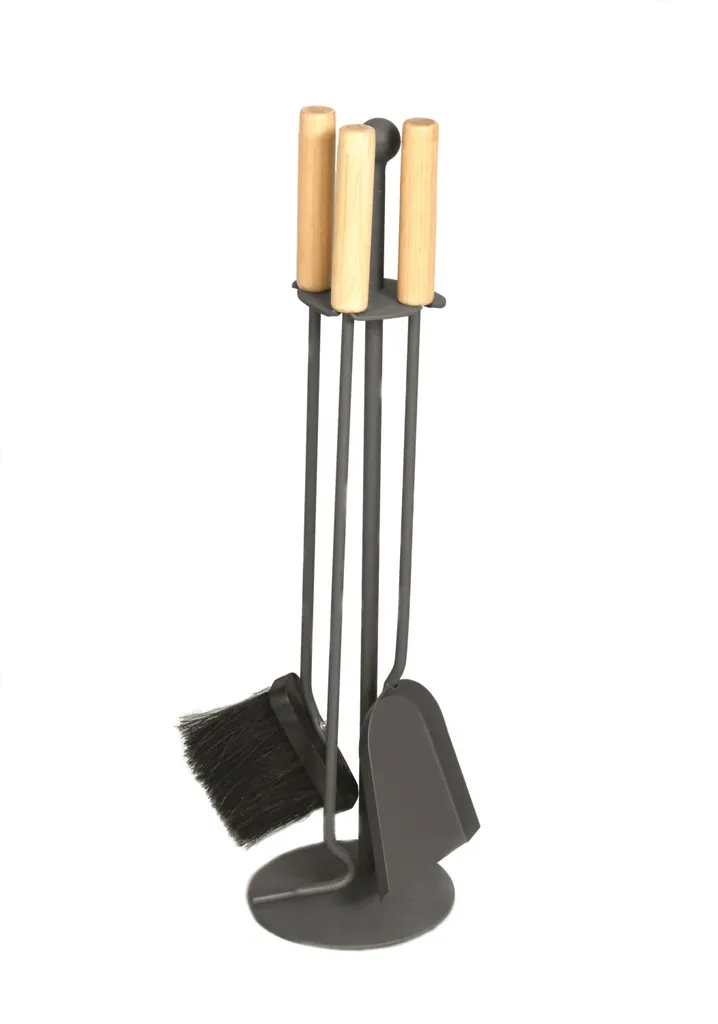 Strumenti per Caminetti 21027282 Design Moderno - Accessori Premium Nero