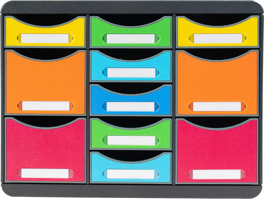 Désencombrez votre bureau : Storebox Multi Exacompta 11 tiroirs Arlequin