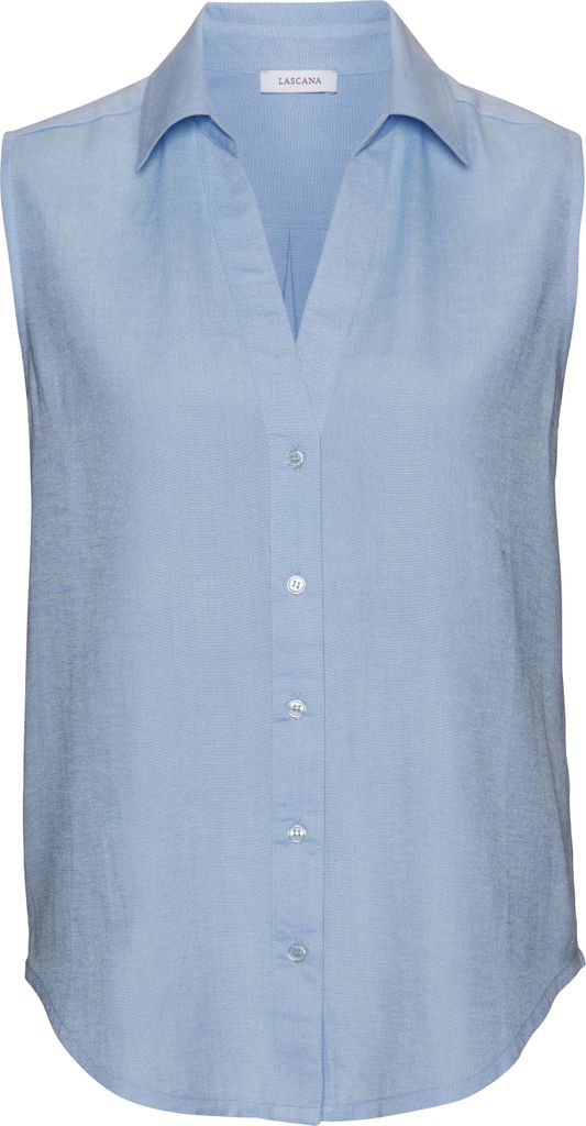 LASCANA Blusentop blau Größe 42