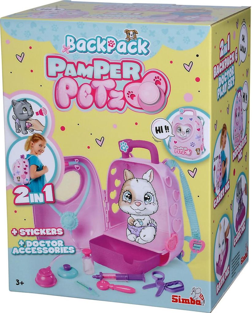 Pamper Petz VetPack Rücksack Tierarzt 7 Teile Produktbild 