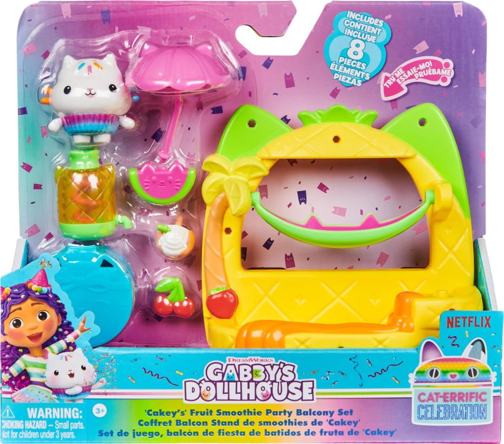 Gabby's Dollhouse, Balkon-Spielset Kuchis Saftbar, Produktbild 
