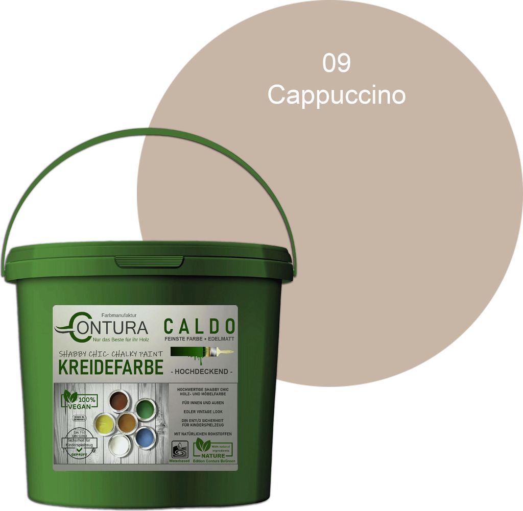 Contura BeGreen 1Kg. Kreidefarbe Shabby Chic Möbellack - 09 Produktbild 