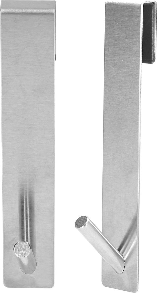 2pcs Duschtrhaken Edelstahl 18x3 cm mehr praktische Toilette fr Athroom Frameless Glass Doorsilver