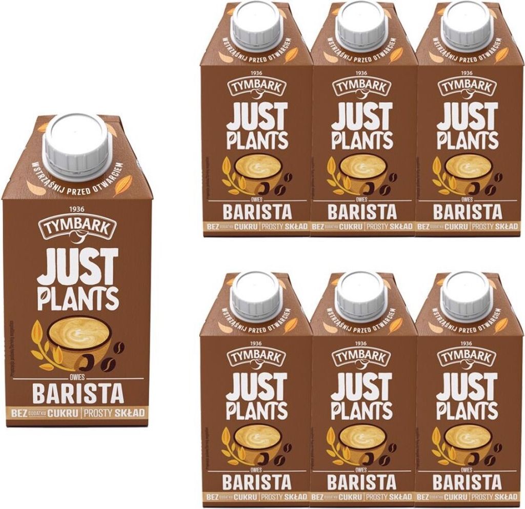 Tymbark Just Plants Napój Owies Barista 500 Ml X 6 Sztuk Zdjęcie produktu 