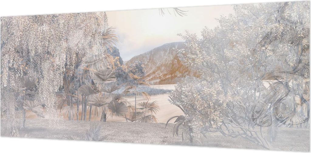 Wandtapete - Dekorative Tapete für Wohnzimmer- Tapetenfolie für Wanddekoration - 208x146 cm - Das Wesen der Subtilität