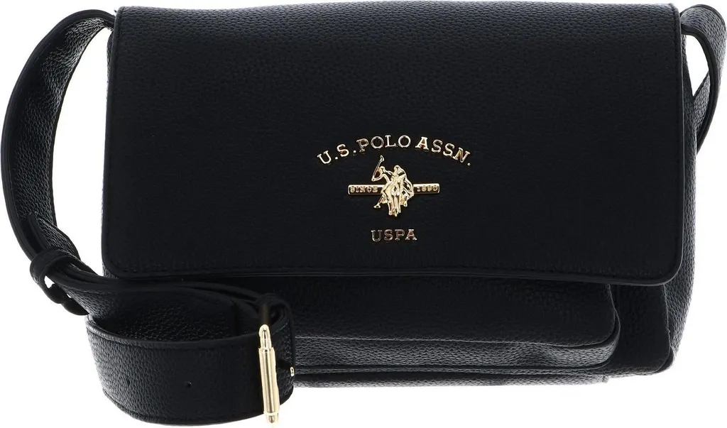 U.S. POLO ASSN. Borsa a Tracolla Stanford Flap Bag Black | Eleganza Nero