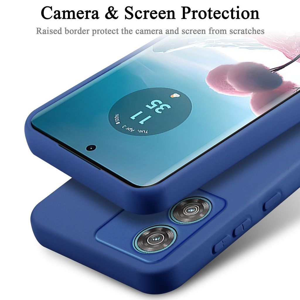 Transparente Ultra-Slim Silikon-Hülle Für Motorola Edge 30 Neo – Klarer Schutz Mit Anti-Fingerprint Und Stoßfestem Rand