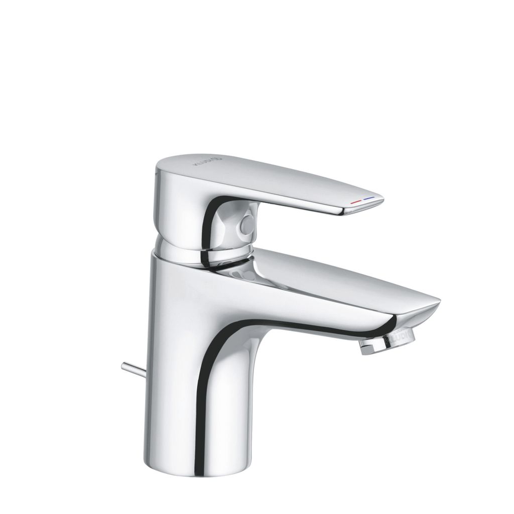 Kludi Waschtisch-Einhandmischer 75 PURE&SOLID DN 15 Ablaufgarnitur G 1 1/4" chrom