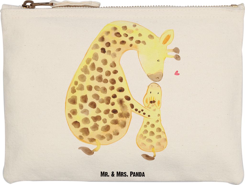 Mr. & Mrs. Panda Kosmetiktasche Giraffe Kind Grösse XL Große - Weiß - Geschenk, Mama, Afrika, Sohn, aufbewahrungstasche, Mutter, toiletry bag, S...