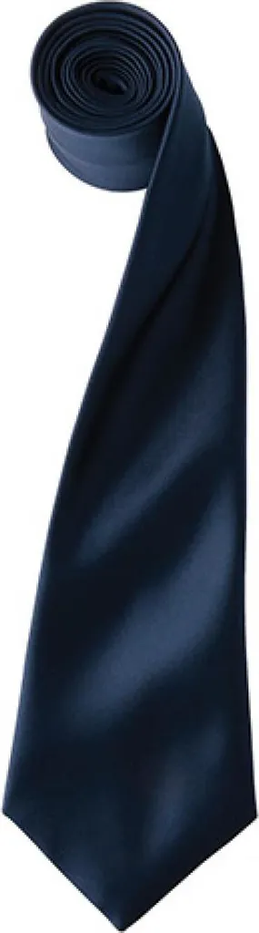 Cravatta Navy Premier PR750 | Satin di Lusso per Divise e Ufficio