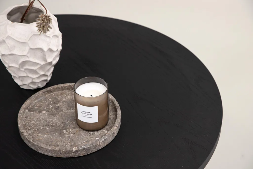Table Basse Saltö Noir Mat Finition Premium avec Plateau Résistant - 10