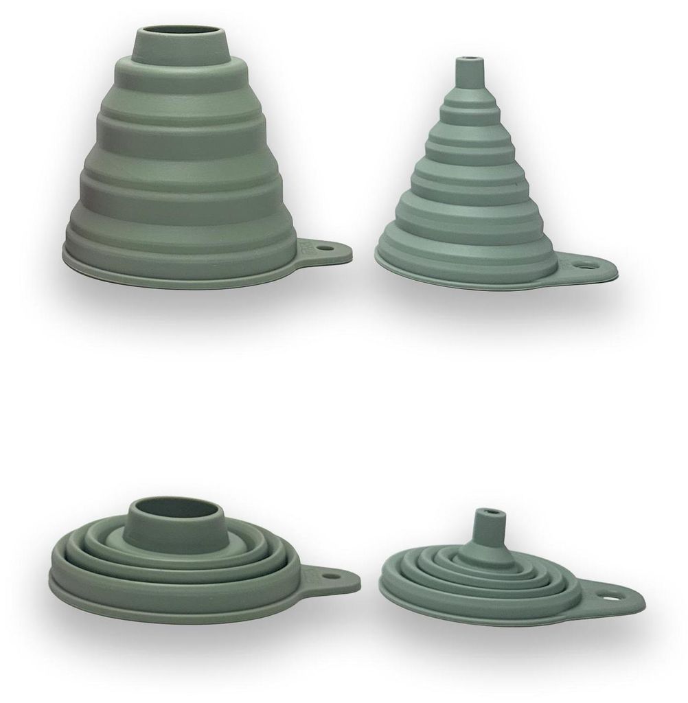 2er faltbares Trichterset , Farbe:Khaki