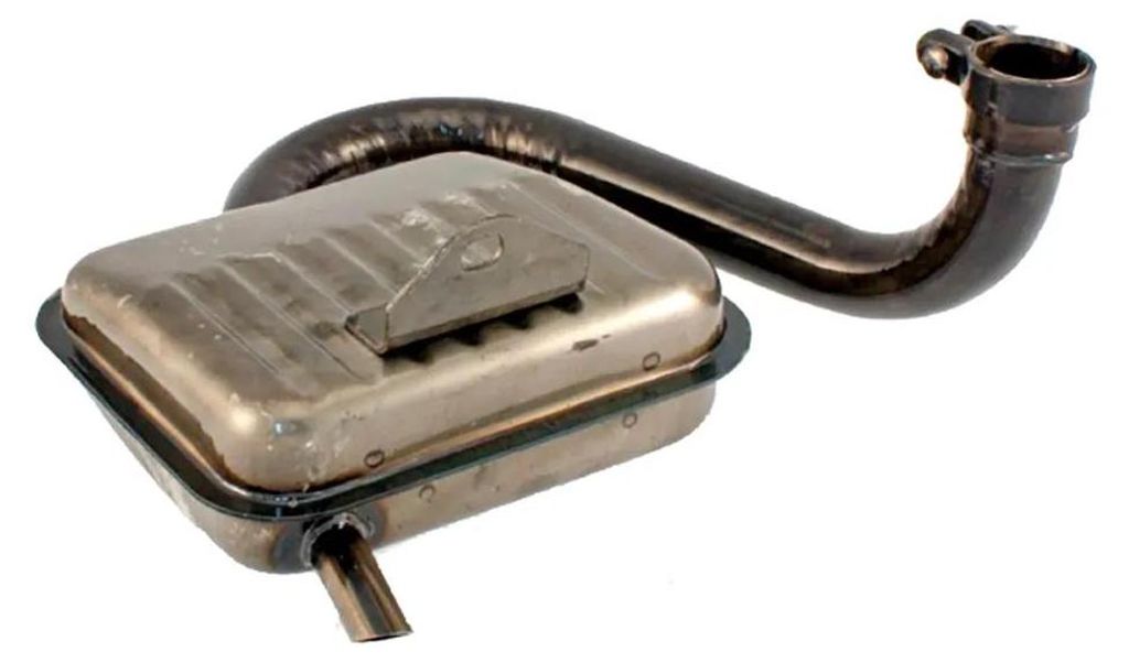 Rms Classic Piaggio Vespa Gl/sprint/sprint Veloce 150cc 124046 100751020 Auspuffschalldämpfer Silber Silber One Size