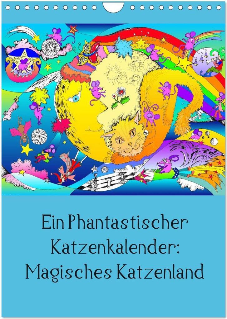 Ein phantastischer Katzenkalender: Magisches Katzenland (Wandkalender 2026 DIN A4 hoch), CALVENDO Monatskalender