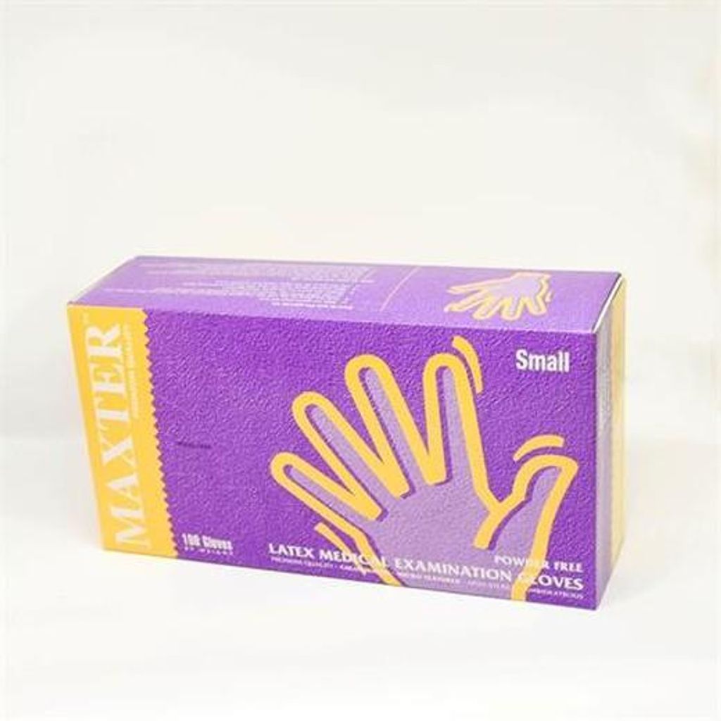Ochranné rukavice, jednorazové, latexové, 5,7 g, veľkosť S, Obrázok produktu 