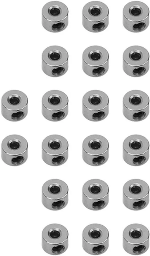 Lot 20 Butées Inox 2,1mm : Fixation Solide Perches d'Atterrissage Sans Jeu