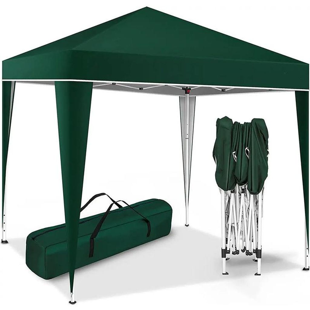 ZELURXX 3×3 m Faltpavillon Wasserdicht Gartenzelt mit Sonnenschutz für Outdoor, Garten, Strand, Camping, Messe, Grün