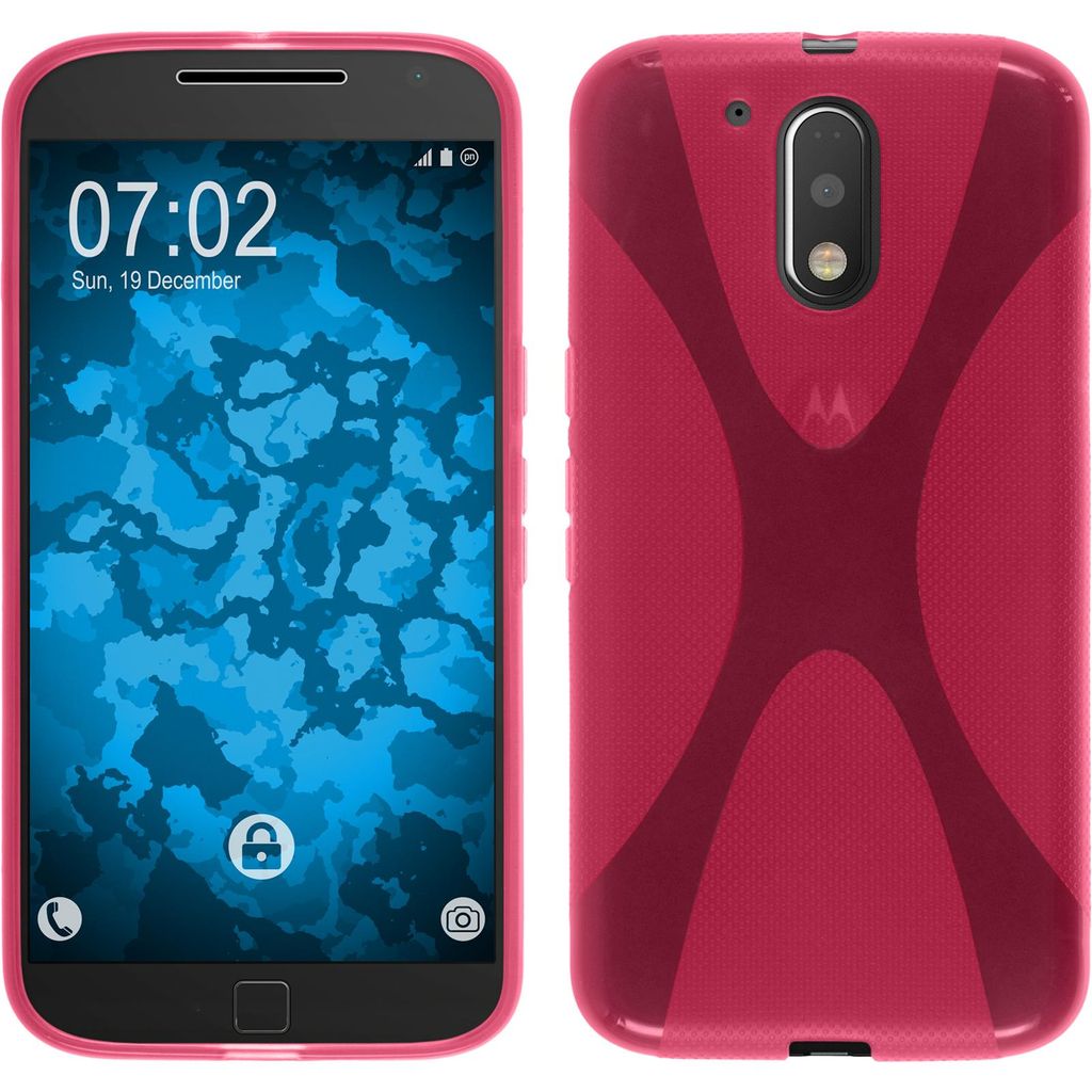 PhoneNatic Case kompatibel mit Motorola Moto G4 Plus - pink Produktbild 