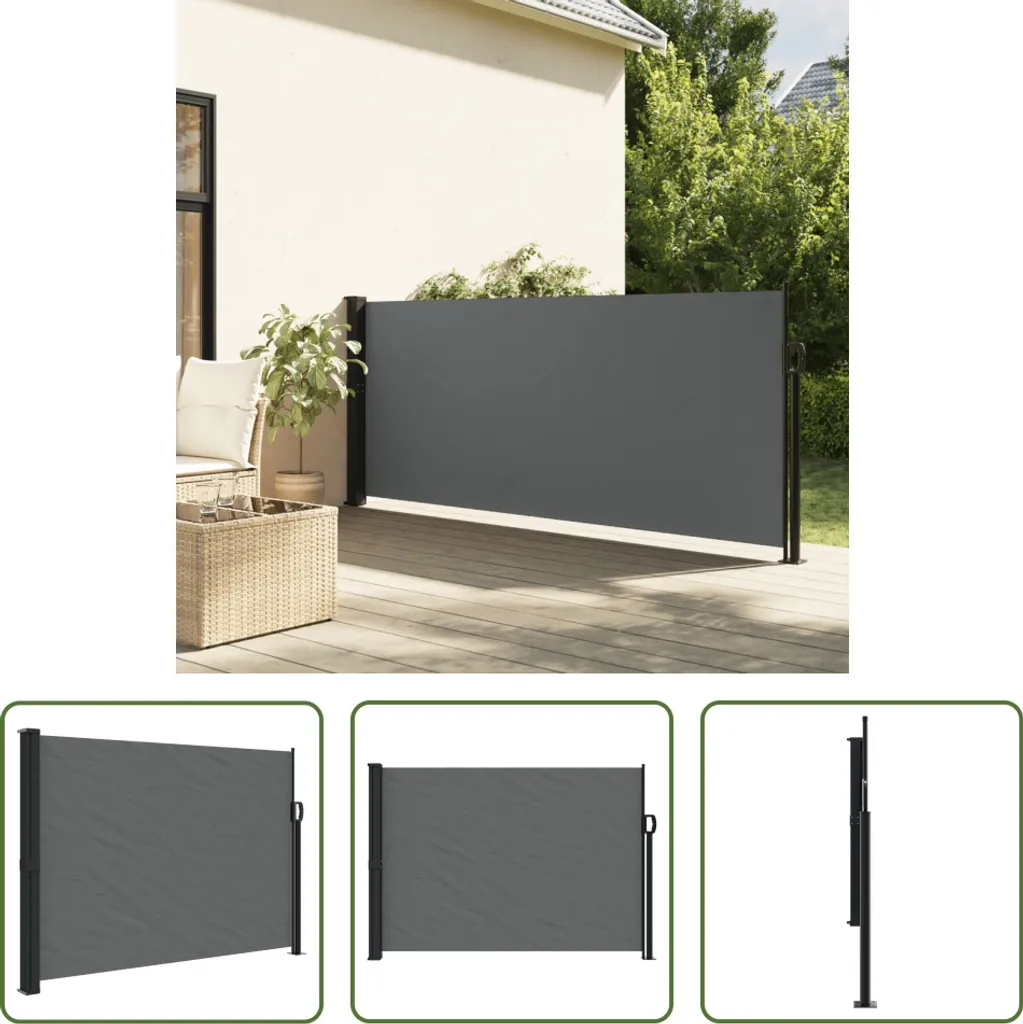 Tenda Laterale Estensibile Antracite 140x300 cm | The Living Store Online