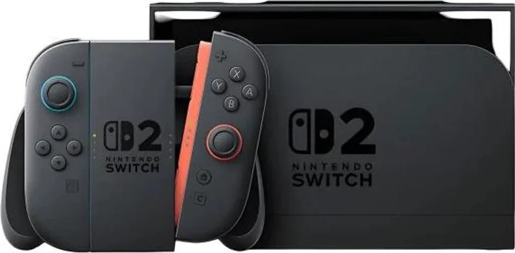 Nintendo Switch 2 Rouge avec Prise EU 220V - Écran HD et Performance Fluide - 24
