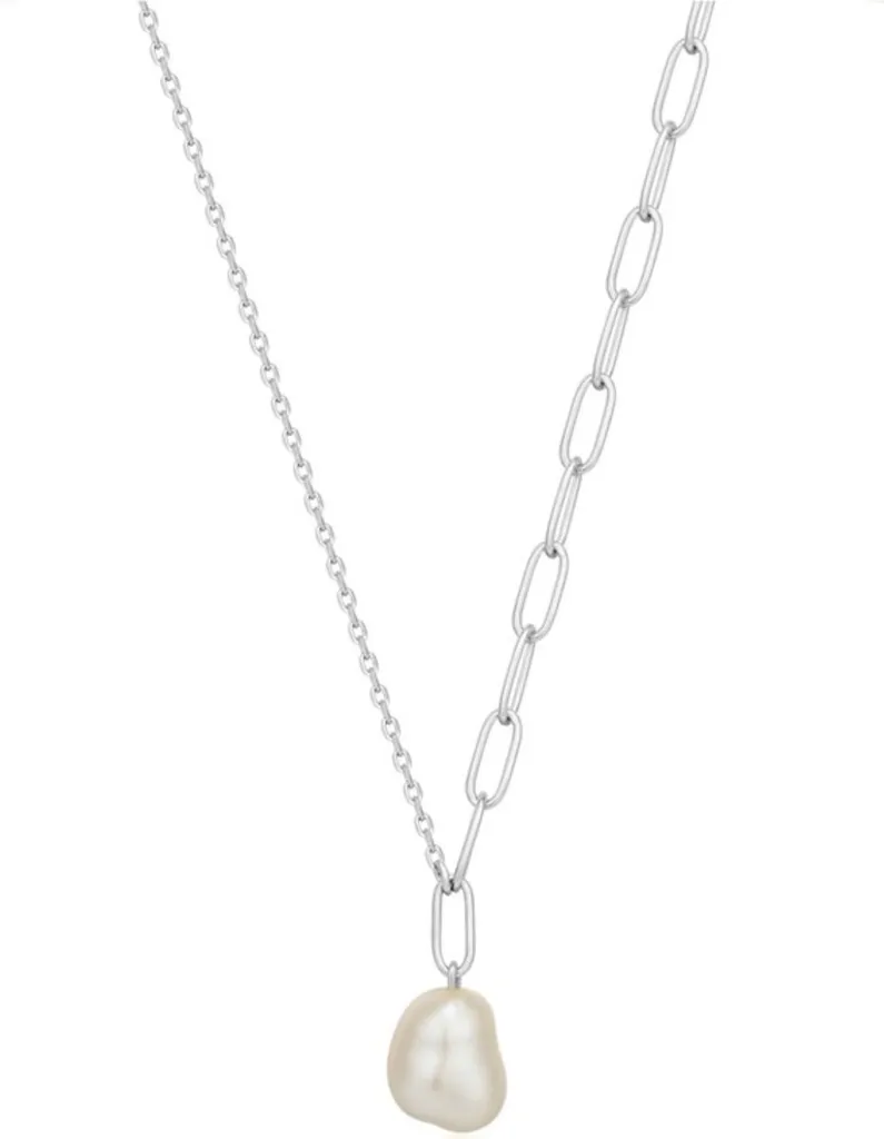 Ania Haie Collana Argento con Perla N019-03H - Minimal Jewelry Design