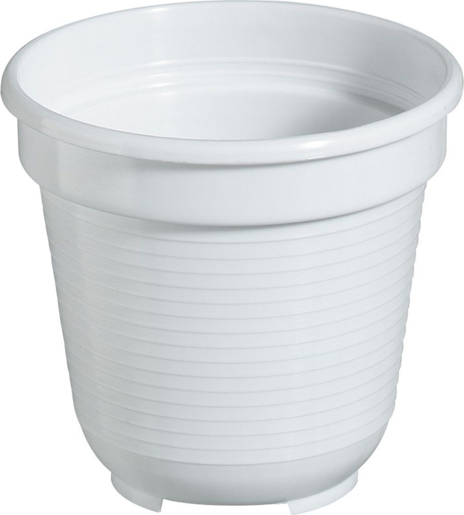 Geli Blumentopf STANDARD Weiß Ø  8 cm - Kunststoff Produktbild 