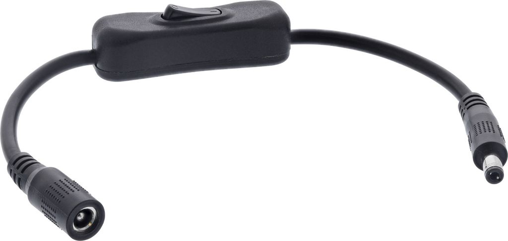 Kabel InLine® DC z przełącznikiem, DC ST/BU 5.5x2.5mm, AWG Zdjęcie produktu 