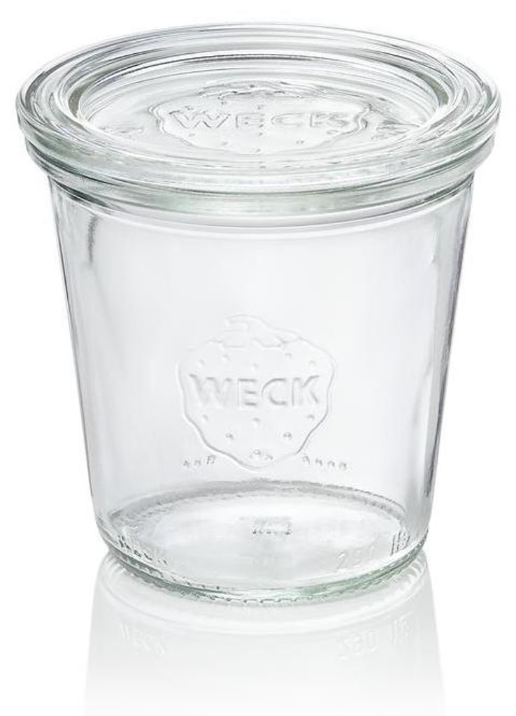 6x Weck Glas Sturzglas mit Deckel Overturn 290 ml Produktbild 