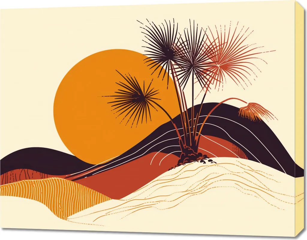 Tableau Horizon 90x70 cm : Éclairez votre Intérieur Sombre avec Style